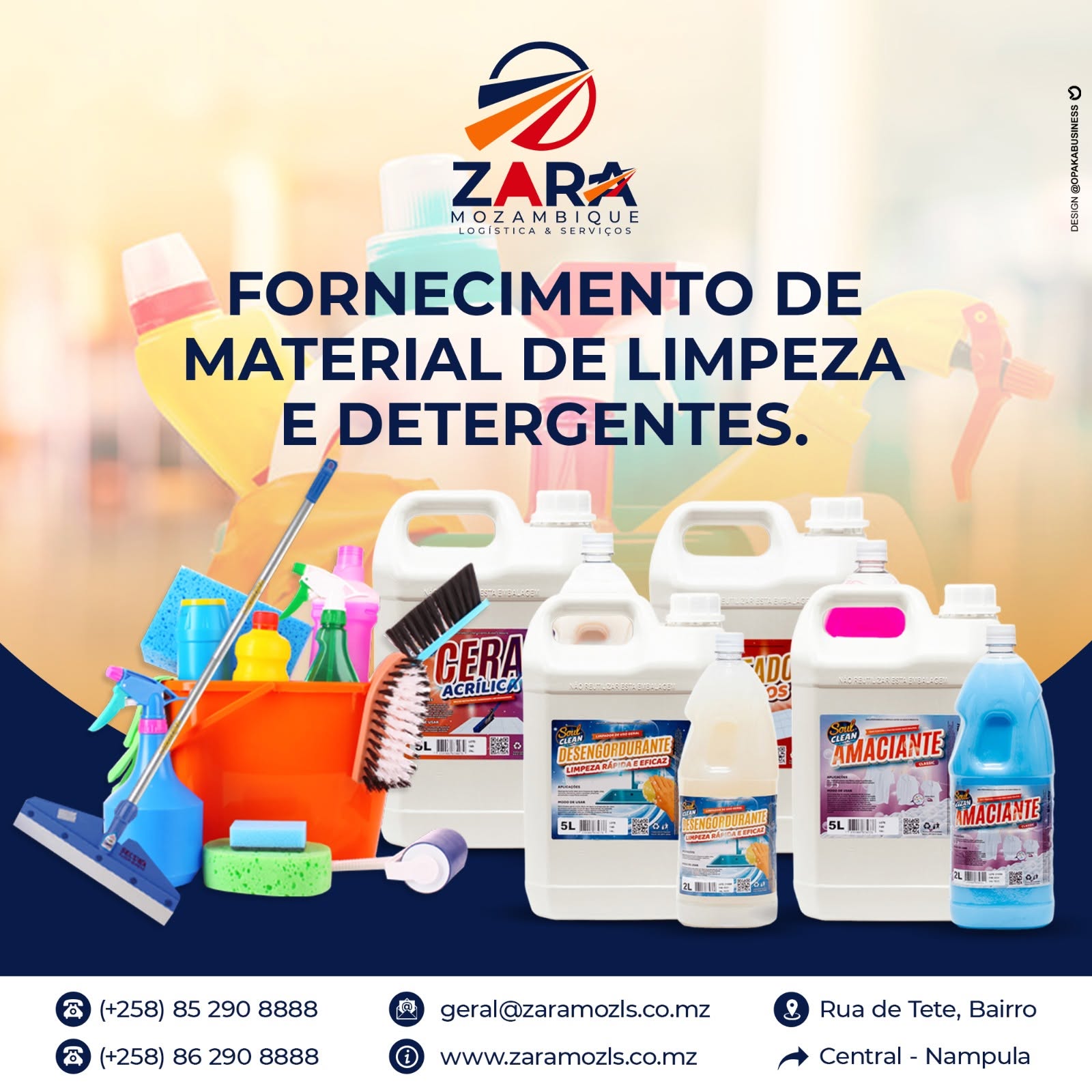 Produtos de limpeza e detergentes