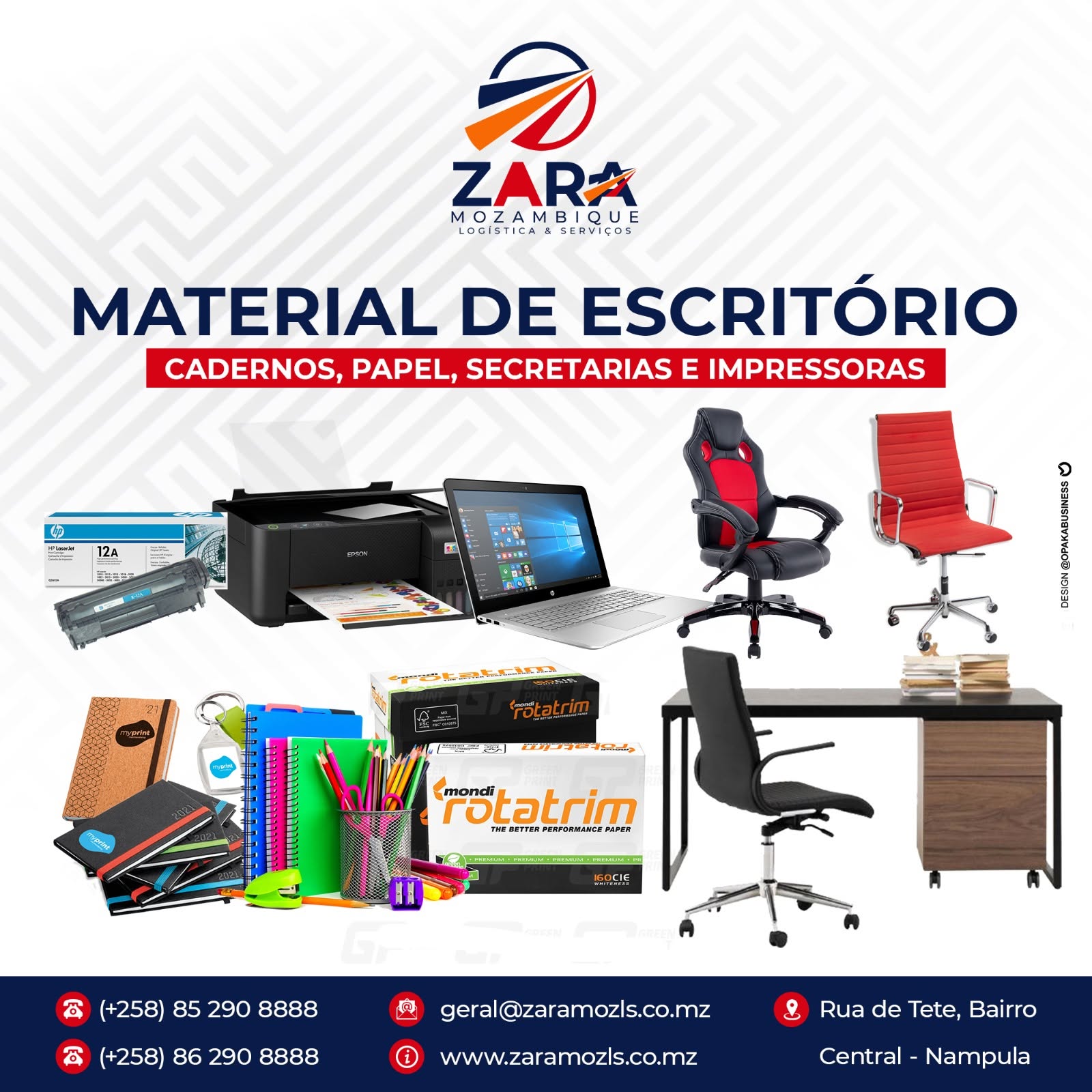 Material e consumíveis de escritório